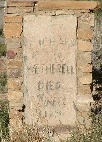 Wetherill tombstone