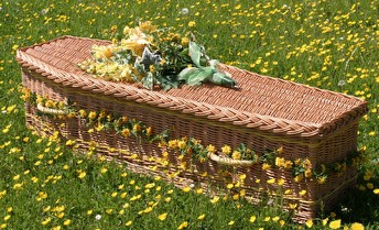 Wicker Coffin