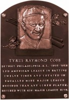 Ty Cobb Plaque Ty Cobb Plaque