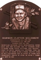 Harmon Killebrew plaque
