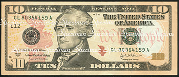 Hamilton Ten Dollar Bill