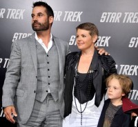 Natalie Maines with husband Adrian Pasdar and son Jackson Pasdar