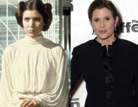 Princess Leia and Carrie Fisher