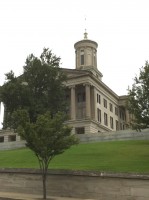 The Tennessee State Capitol in Nashville, built between 1845-1859.