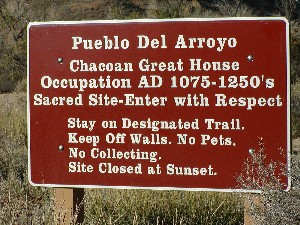 Chaco Sign