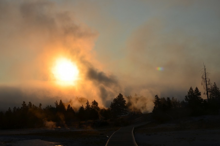 Misty Sun, Yellowstone